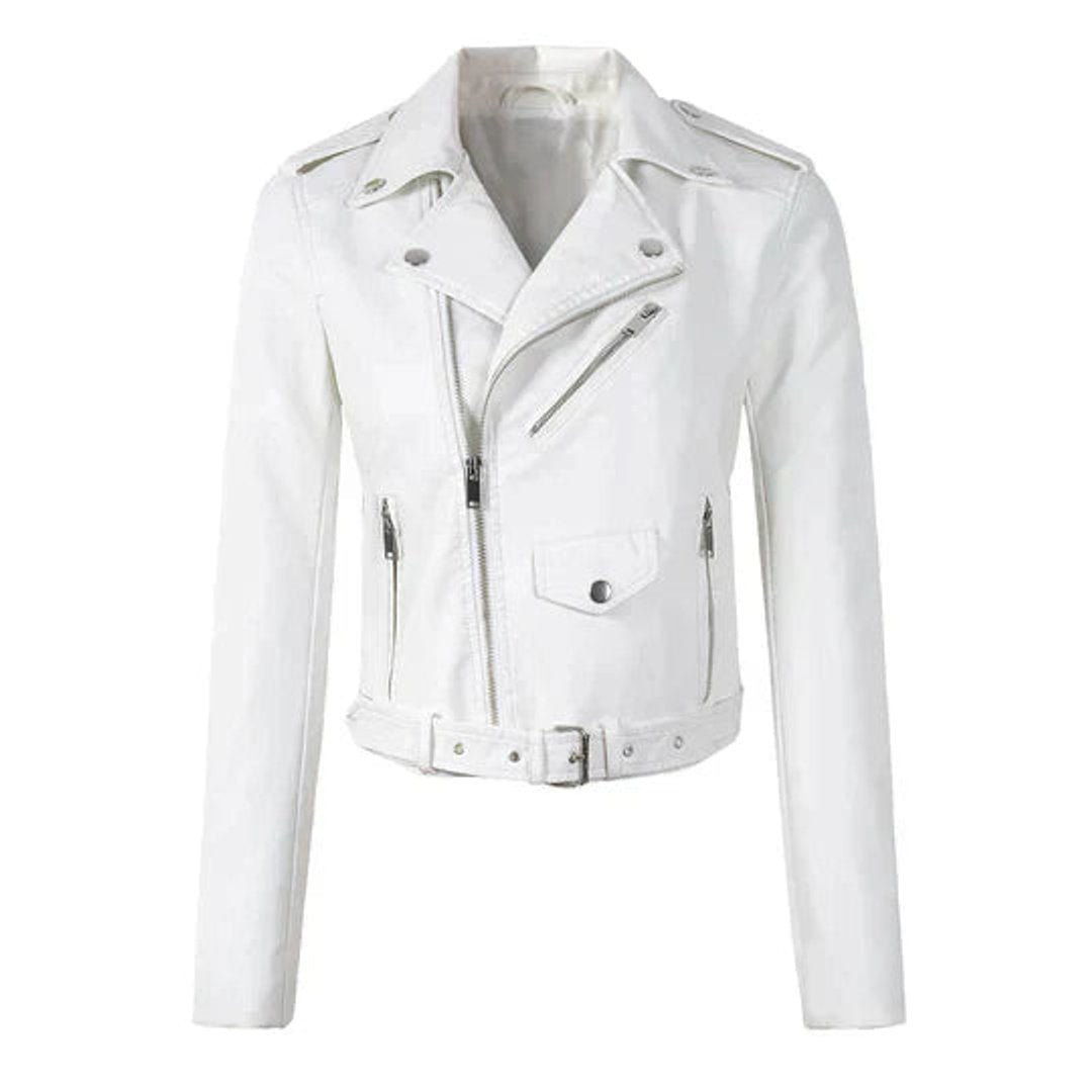 Sienna | Women's Faux Leather Belted Jacket