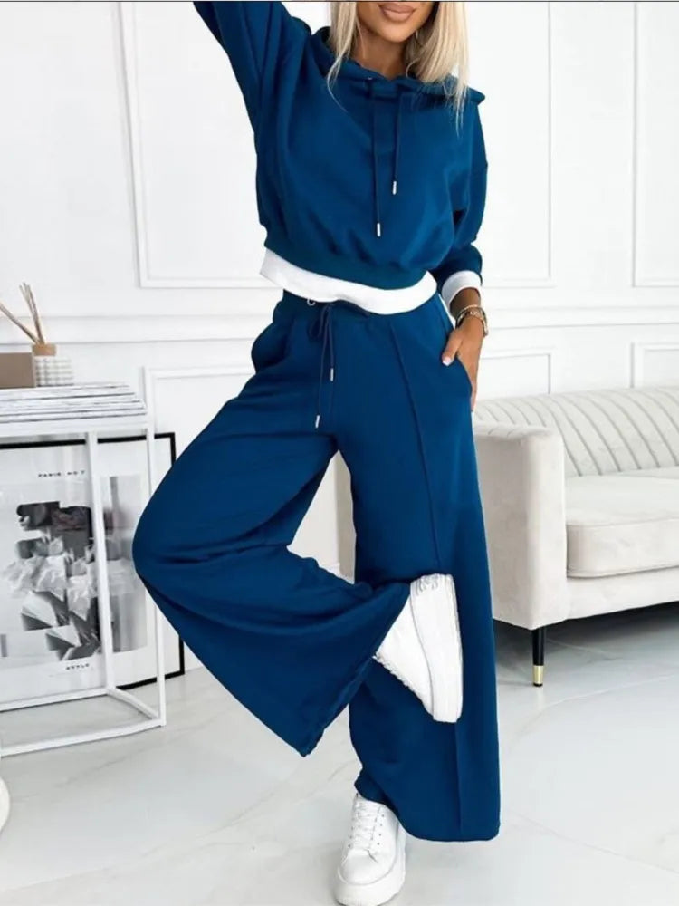 Cozy | Oversized Hoodie & Wide-Leg Jogger Set