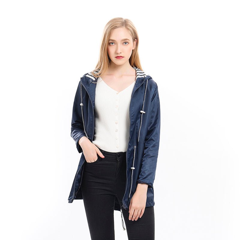 Marlene | Waterproof Longline Hooded Rainjacket