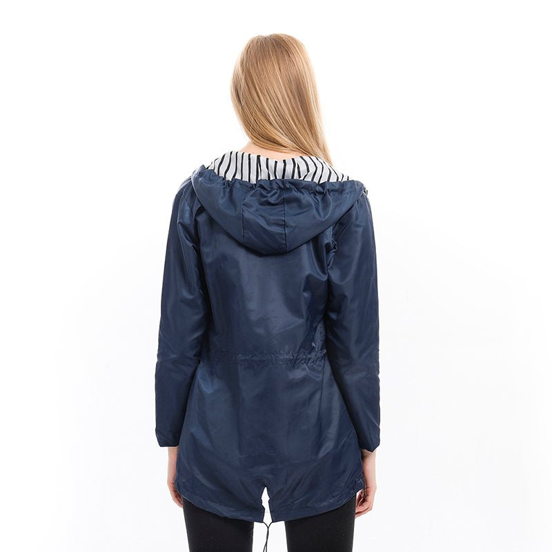 Marlene | Waterproof Longline Hooded Rainjacket