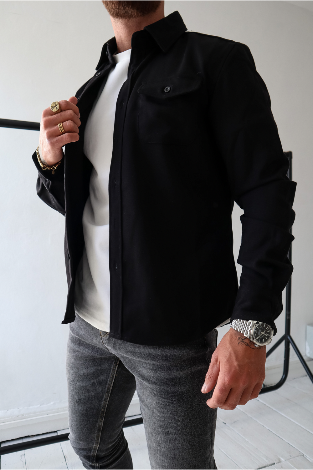Leo | Men's Suede Overshirt Jacket