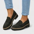 Rebecca | Women's Suede Chunky Sole Loafers for Effortless Everyday Style