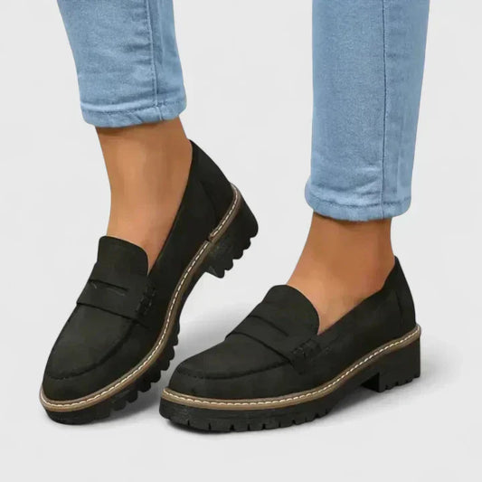 Rebecca | Women's Suede Chunky Sole Loafers for Effortless Everyday Style