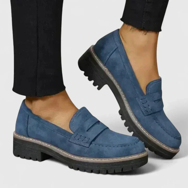 Rebecca | Women's Suede Chunky Sole Loafers for Effortless Everyday Style