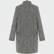 Lina | Women's Longline Tweed Winter Coat
