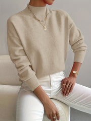Vanessa | Mock Neck Crewneck Sweatshirt