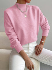 Vanessa | Mock Neck Crewneck Sweatshirt