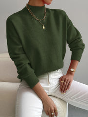 Vanessa | Mock Neck Crewneck Sweatshirt