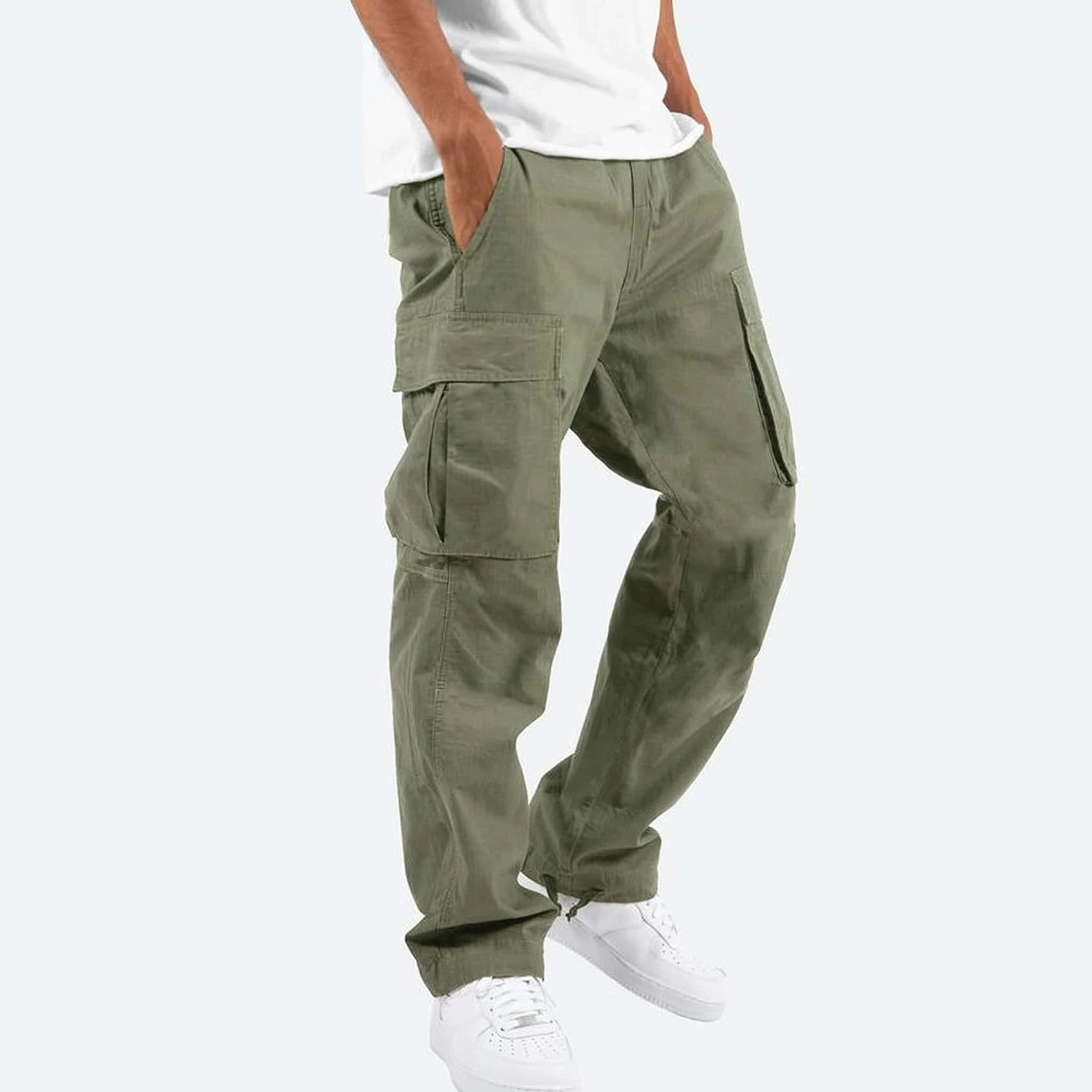 Alexander | Men's Black Cargo Relaxed Fit Trousers