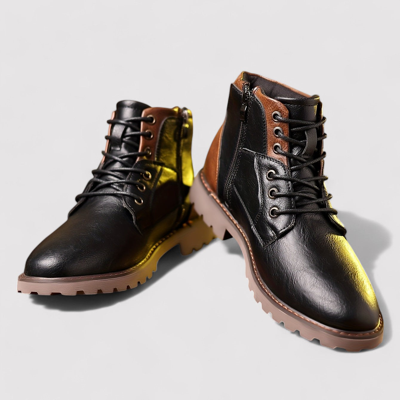 Jack | Men's Brown Leather Lace-Up Boots
