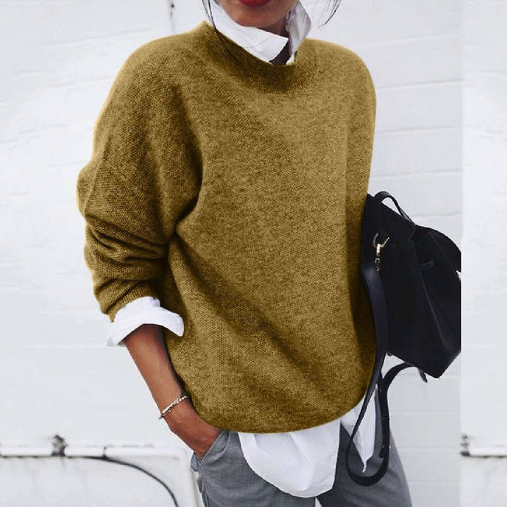 Nini | Oversized Mock Neck Knit Jumper