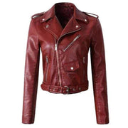 Sienna | Women's Faux Leather Belted Jacket