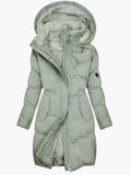 Cordelia | Women's Faux Fur Lined Hooded Longline Puffer Jacket