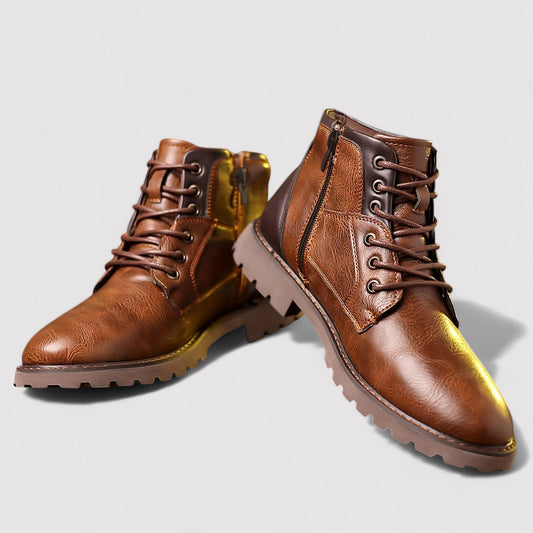 Jack | Men's Brown Leather Lace-Up Boots