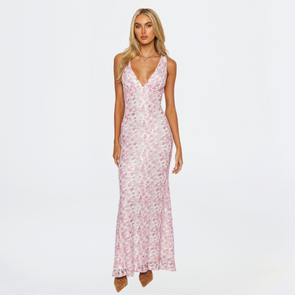 Cecilia | Women's Floral Print Maxi Dress for Effortless Elegance