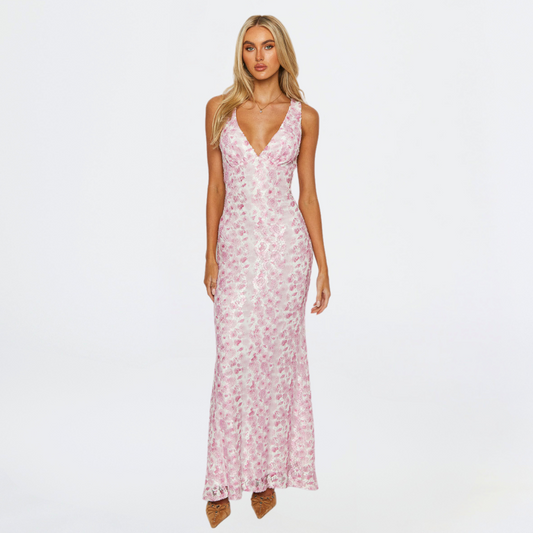 Cecilia | Women's Floral Print Maxi Dress for Effortless Elegance