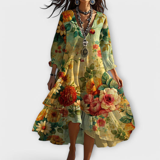 Beatrix | Women's Floral Print Maxi Dress for Effortless Boho Elegance