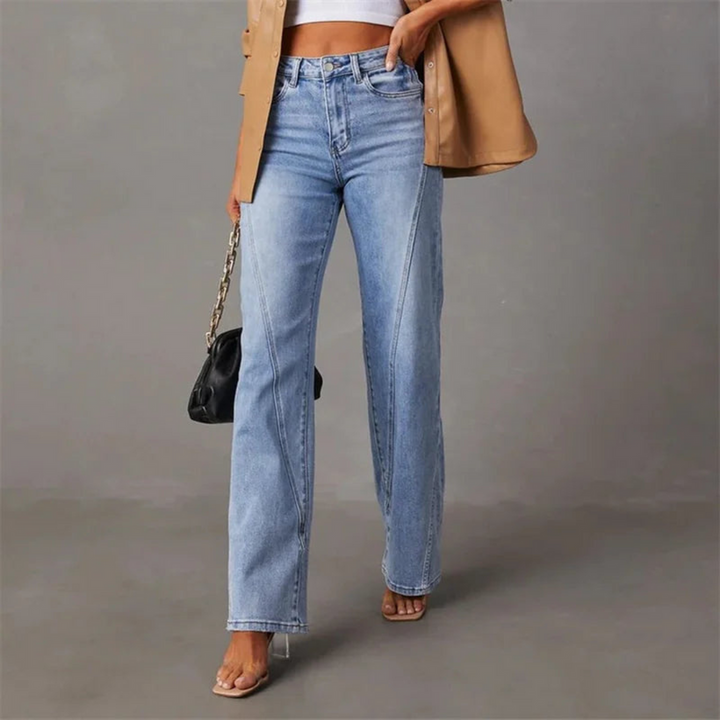 Reese | High-Waist Straight-Leg Denim Jeans