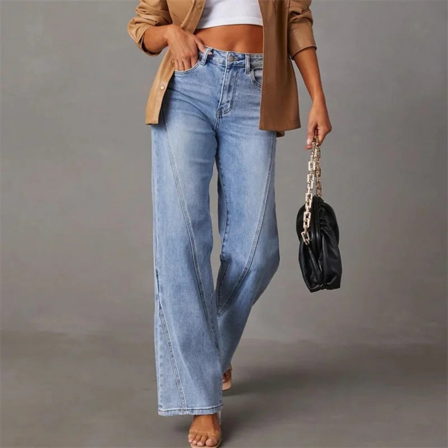 Reese | High-Waist Straight-Leg Denim Jeans