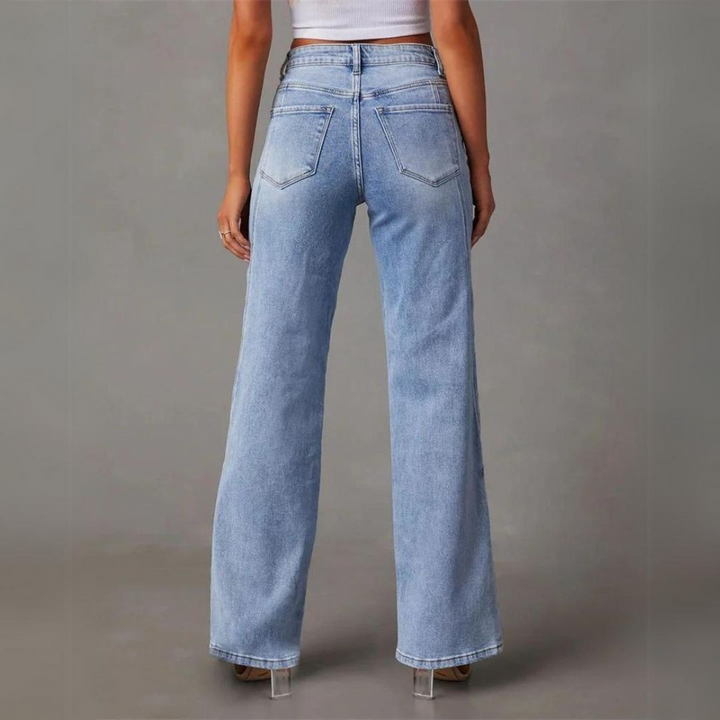 Reese | High-Waist Straight-Leg Denim Jeans