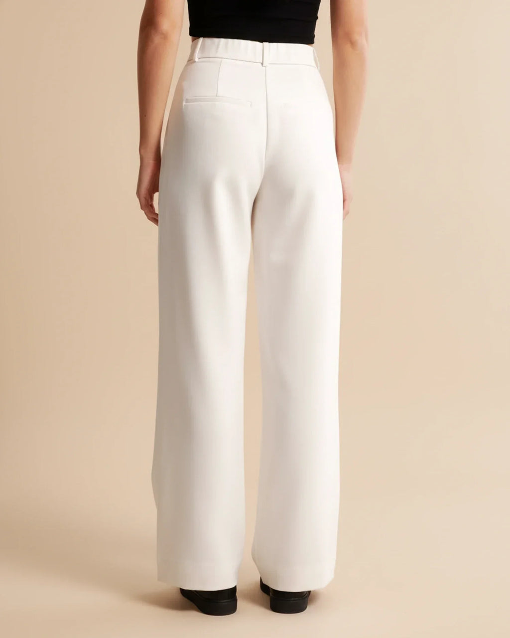 Sloane | High Waist Pleated Wide Leg Tailored Trousers