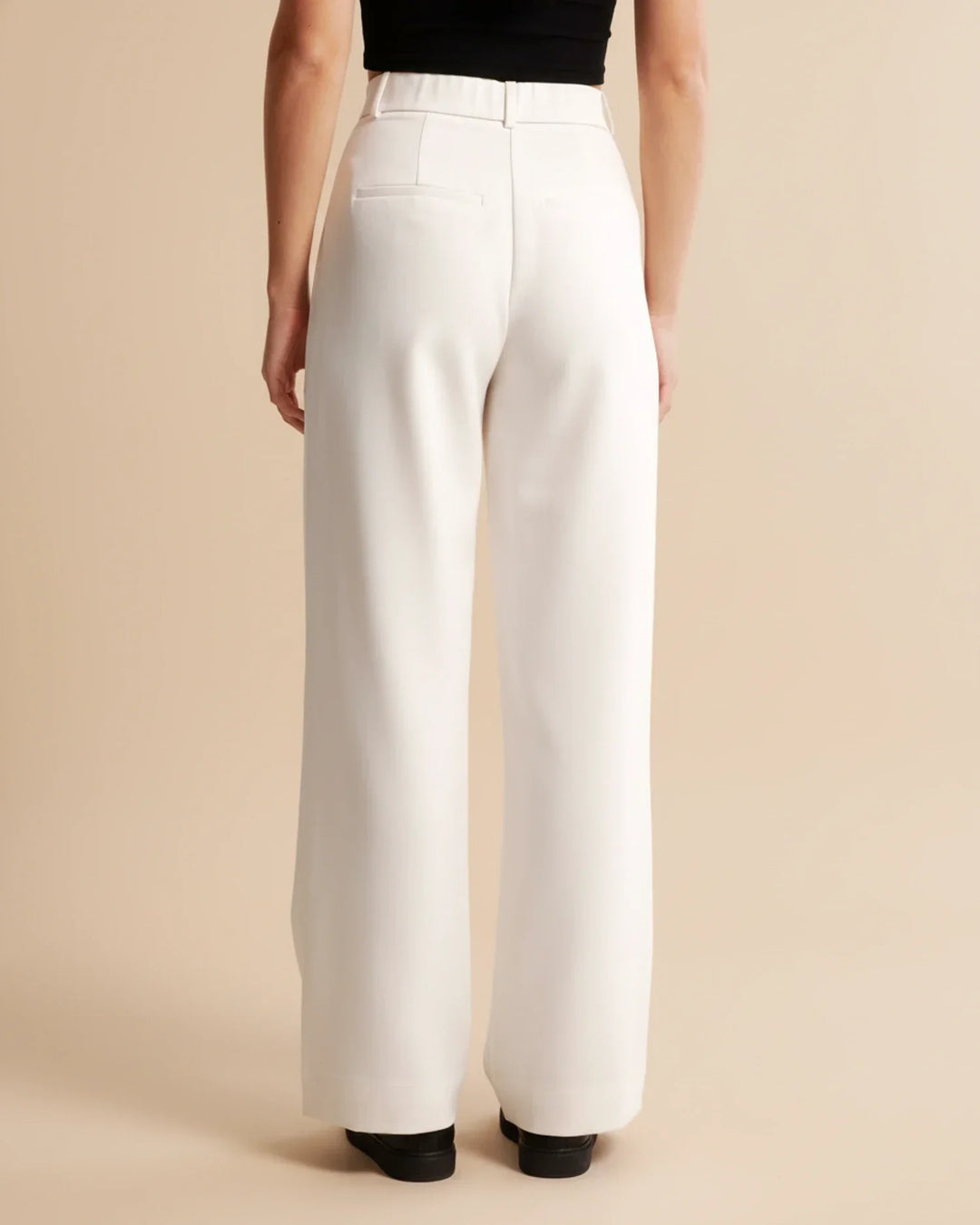 Sloane | High Waist Pleated Wide Leg Tailored Trousers
