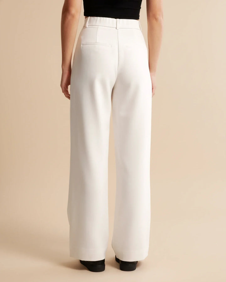 Sloane | High Waist Pleated Wide Leg Tailored Trousers